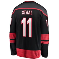 Men's Fanatics Jordan Staal Black Carolina Hurricanes Home Captain Patch Breakaway Player Jersey
