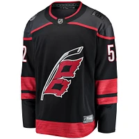 Fanatics pour hommes Pyotr Kochetkov noir Carolina Hurricanes Home Premier Breakaway Player - Maillot