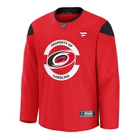 Men's Fanatics Red Carolina Hurricanes Home Practice Jersey