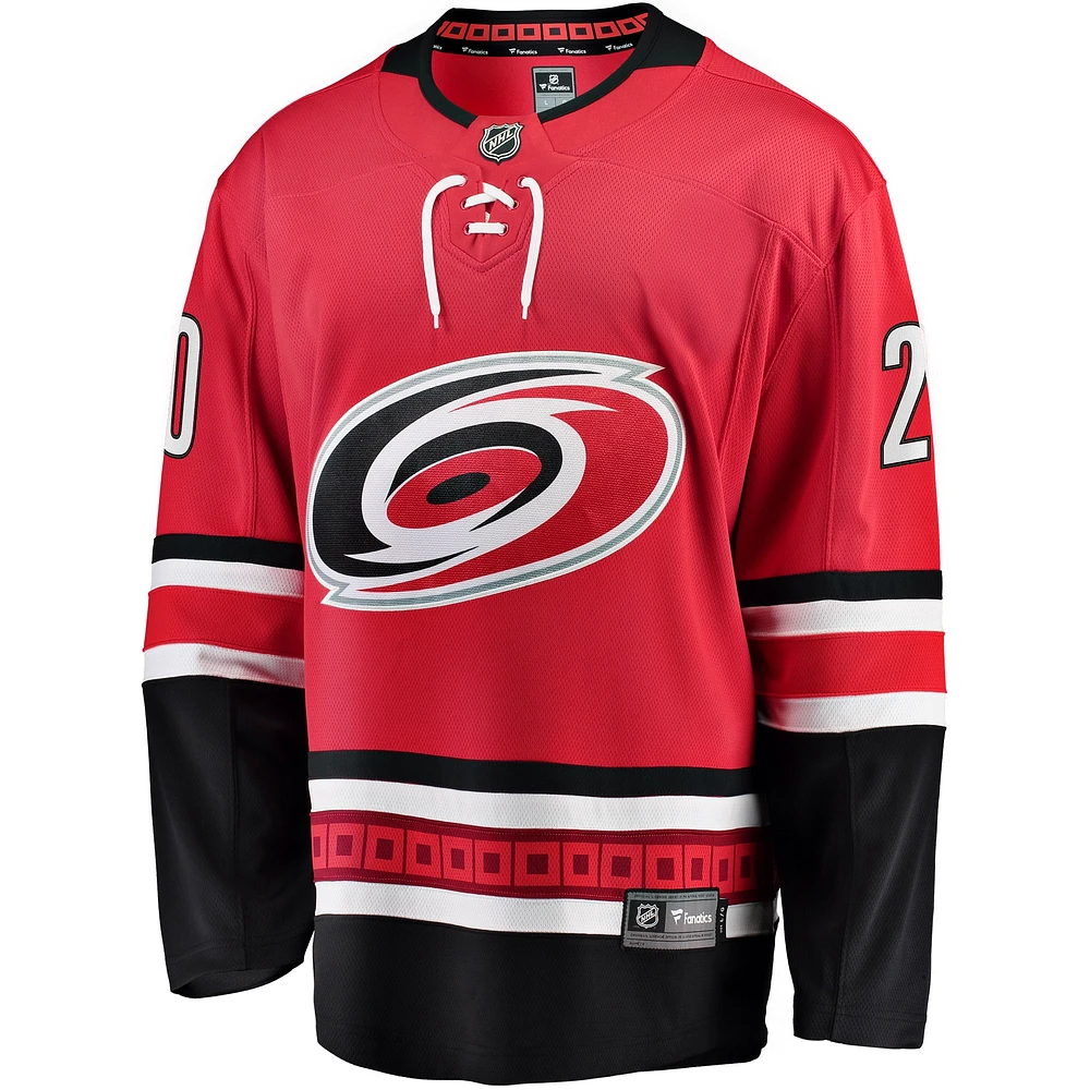 Men's Fanatics Sebastian Aho Red Carolina Hurricanes Alternate Breakaway Player Jersey
