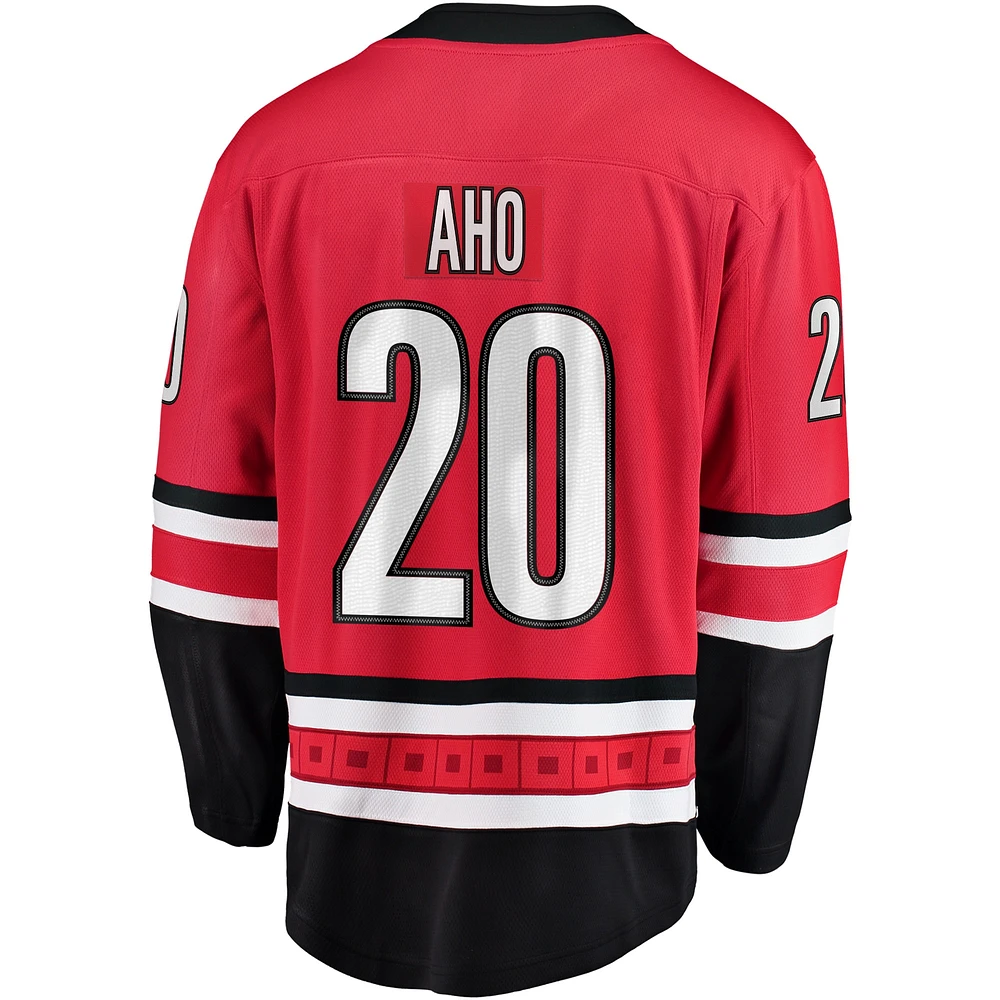 Men's Fanatics Sebastian Aho Red Carolina Hurricanes Alternate Breakaway Player Jersey