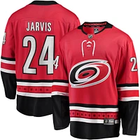 Men's Fanatics Seth Jarvis Red Carolina Hurricanes Alternate Breakaway Player Jersey
