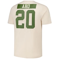 Men's Levelwear Sebastian Aho Khaki Carolina Hurricanes 2024 NHL Military Appreciation Richmond Delta Player Name & Number T-Shirt