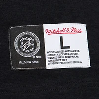 Men's Mitchell & Ness  Black/Red Carolina Hurricanes Legendary Slub Raglan Long Sleeve T-Shirt
