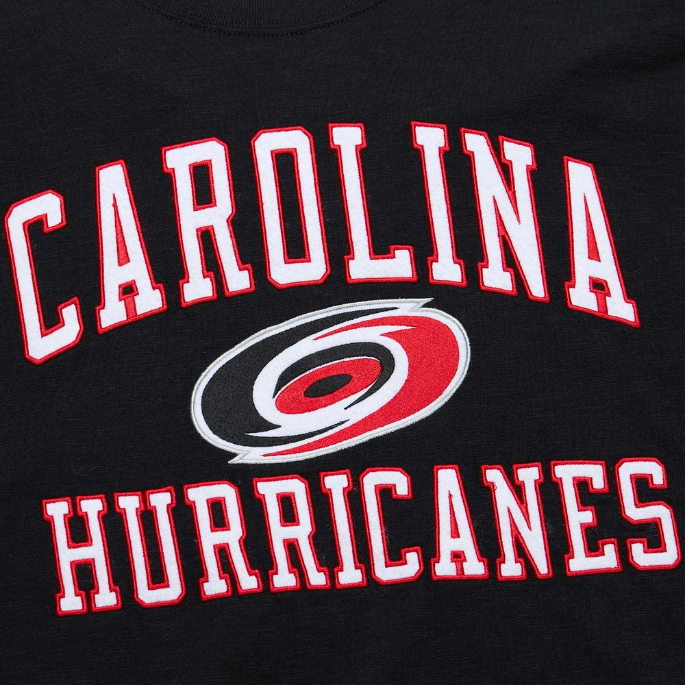 Men's Mitchell & Ness Black Carolina Hurricanes Legendary Slub T-Shirt