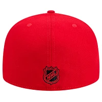 Casquette ajustée Core 59FIFTY pour homme des Hurricanes de la Caroline New Era rouge
