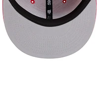 Casquette ajustée Core 59FIFTY pour homme des Hurricanes de la Caroline New Era rouge