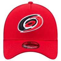 Men's New Era  Red Carolina Hurricanes Core A-Frame 9FORTY Adjustable Hat