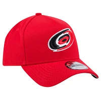 Men's New Era  Red Carolina Hurricanes Core A-Frame 9FORTY Adjustable Hat