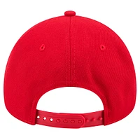 Men's New Era  Red Carolina Hurricanes Core A-Frame 9FORTY Adjustable Hat