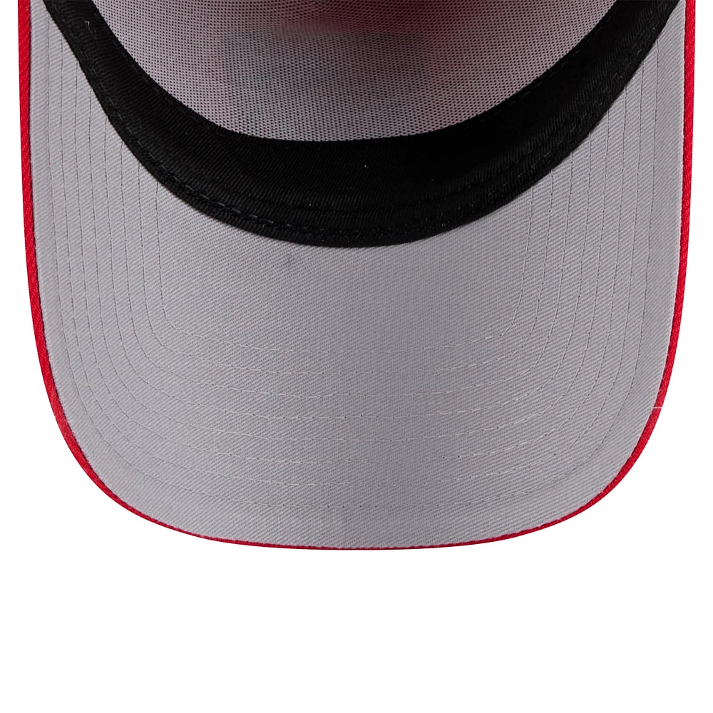 Men's New Era  Red Carolina Hurricanes Core A-Frame 9FORTY Adjustable Hat