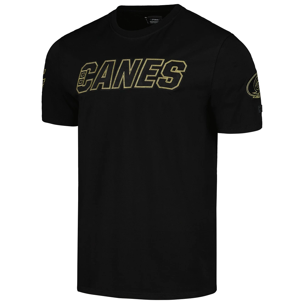 Men's Pro Standard Black Carolina Hurricanes Wordmark T-Shirt