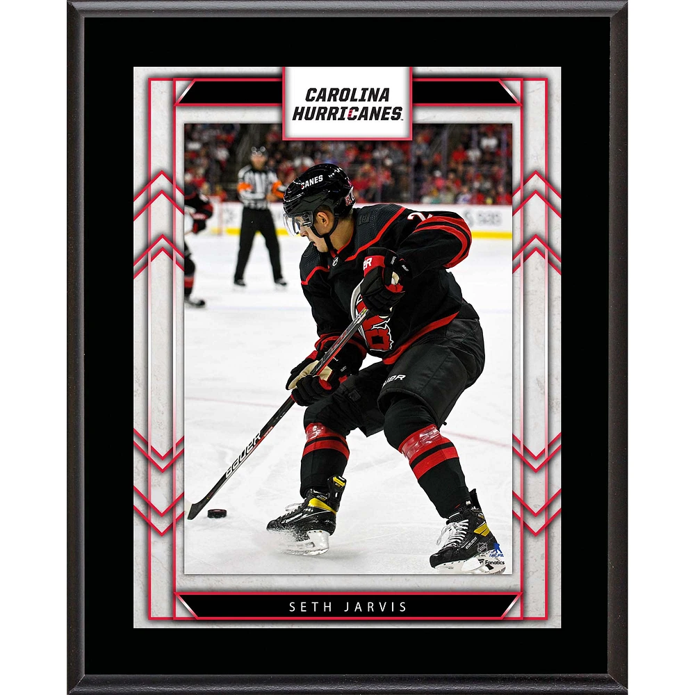 Seth Jarvis Carolina Hurricanes 10.5" x 13" Sublimated Player Plaque