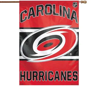 Bannière verticale simple face WinCraft Carolina Hurricanes 28" x 40" avec logo principal