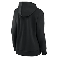 Women's Fanatics  Black Carolina Hurricanes Authentic Pro Core Primary Fleece Pullover Hoodie