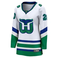 Women's Fanatics Sebastian Aho White Carolina Hurricanes Whalers Premier Breakaway Jersey