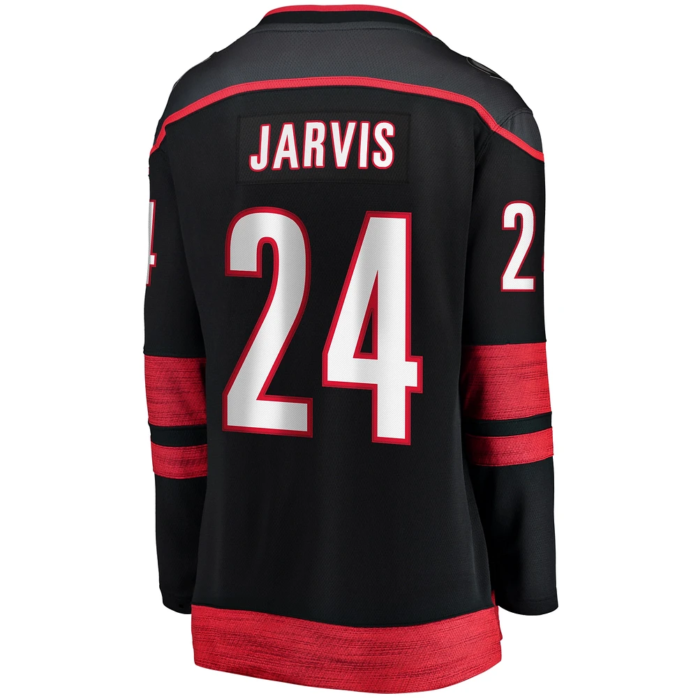 Women's Fanatics Seth Jarvis Black Carolina Hurricanes Home Breakaway Player Jersey