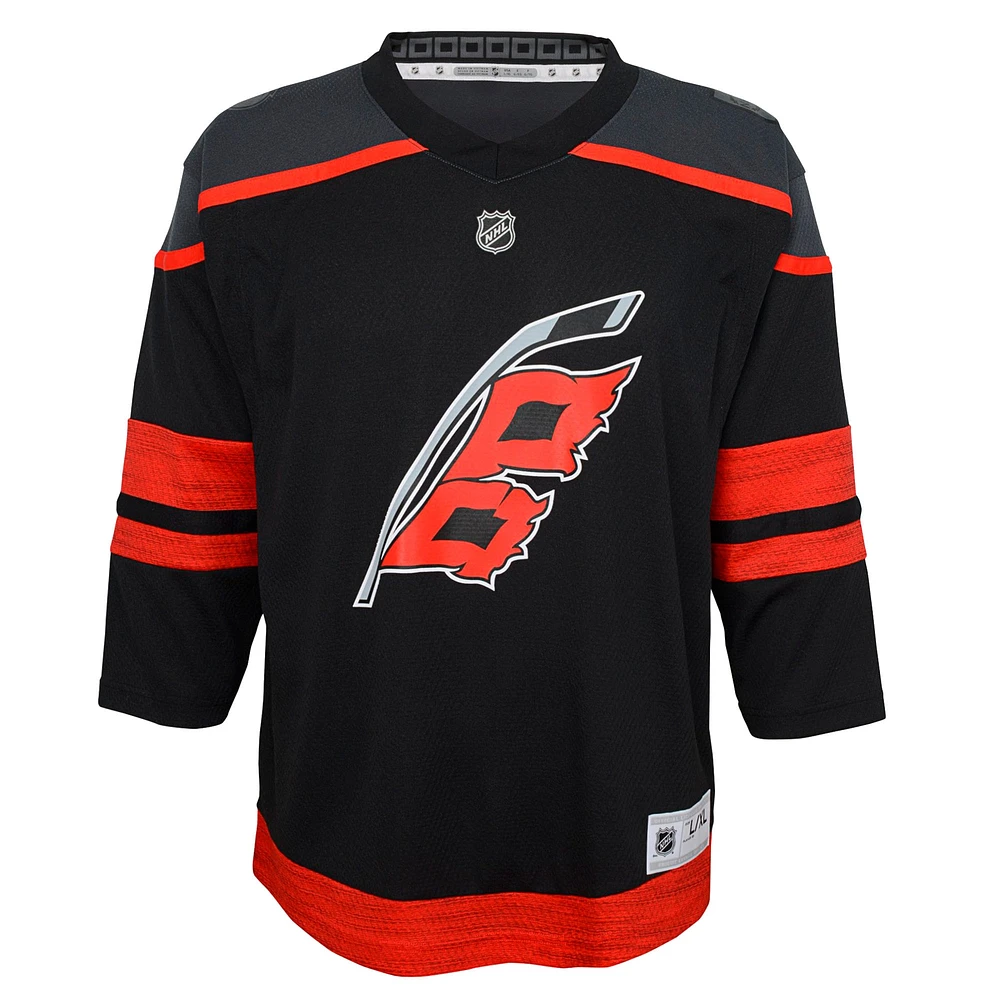 Youth  Black Carolina Hurricanes Home Premier Jersey