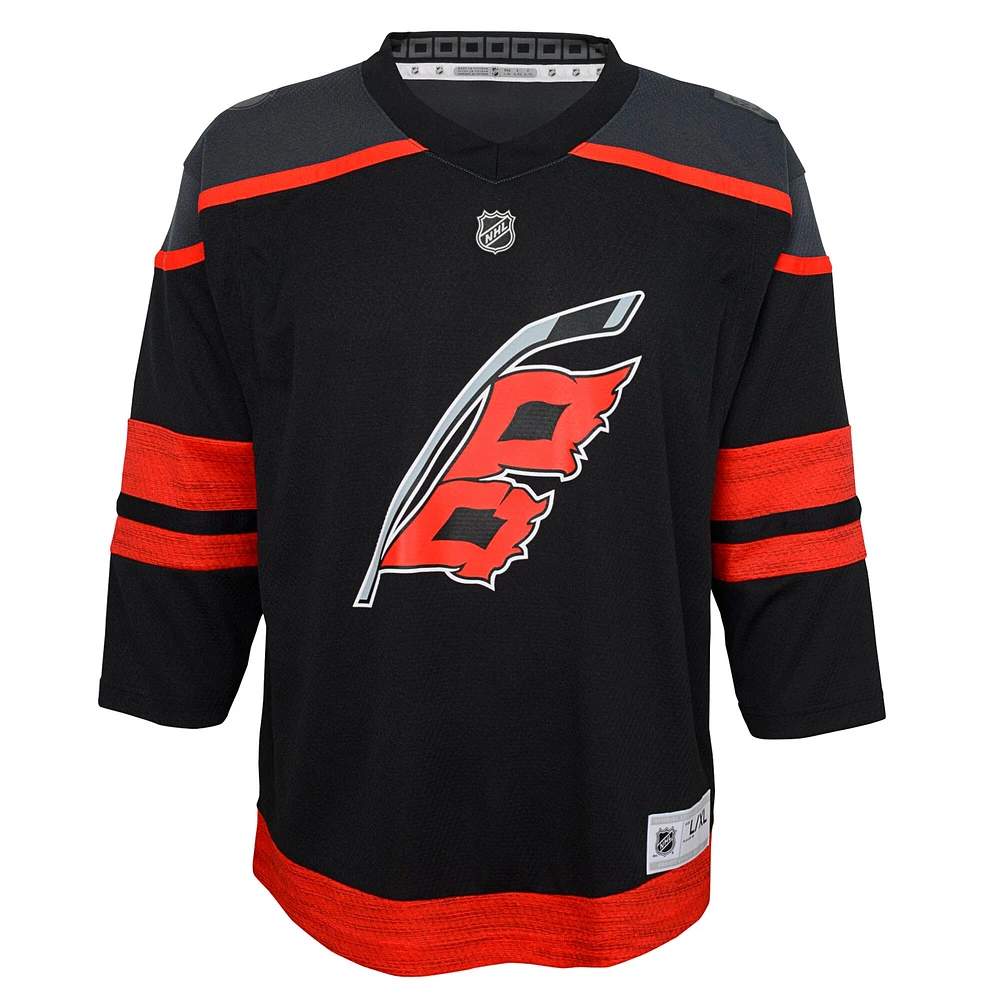 Youth  Black Carolina Hurricanes Home Replica Jersey