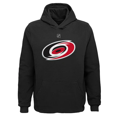 V110833 Canes B01 NHL OST Youth Logo principal Sweat à capuche en polaire SWTYTHHOD #34