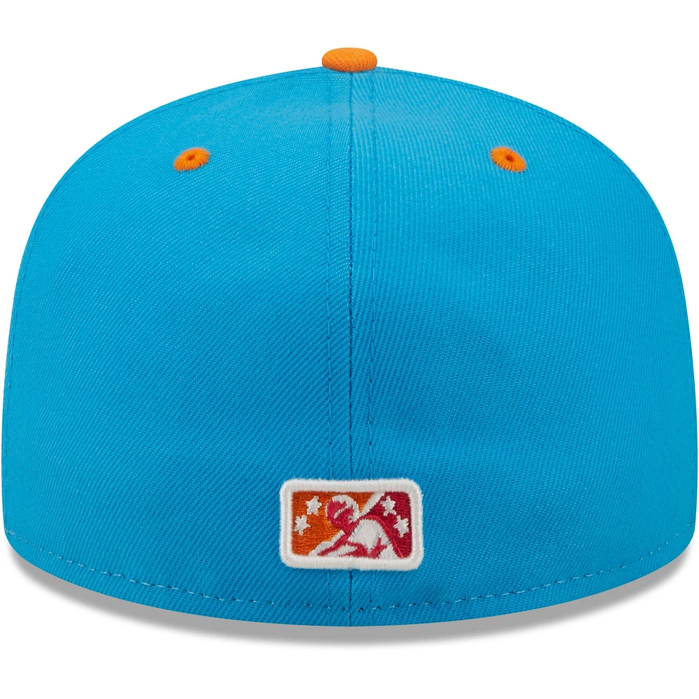 Casquette ajustée 59FIFTY Pescados De Carolina Copa La Diversion New Era pour homme, blanc/corail