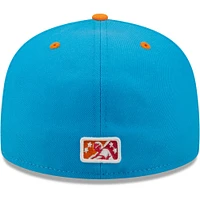 Casquette ajustée 59FIFTY Pescados De Carolina Copa La Diversion New Era pour homme, blanc/corail