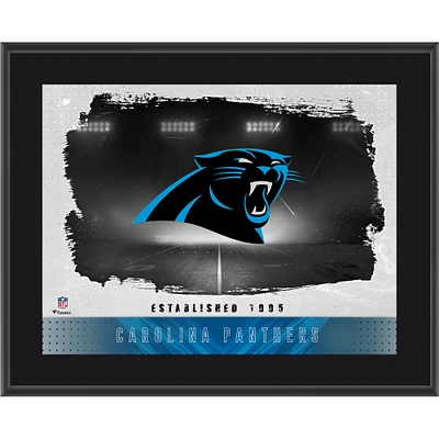 Carolina Panthers Framed 10.5" x 13" Sublimated Horizontal Team Logo Plaque