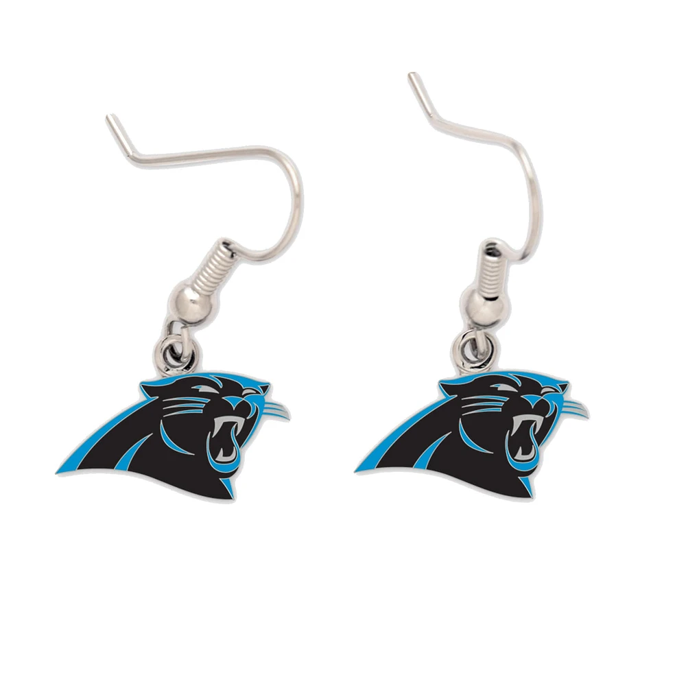 Boucles d'oreilles en fil à logo Carolina Panthers