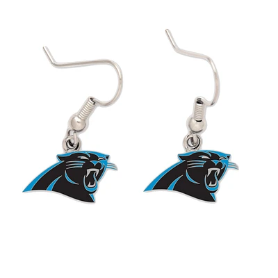 Boucles d'oreilles en fil à logo Carolina Panthers