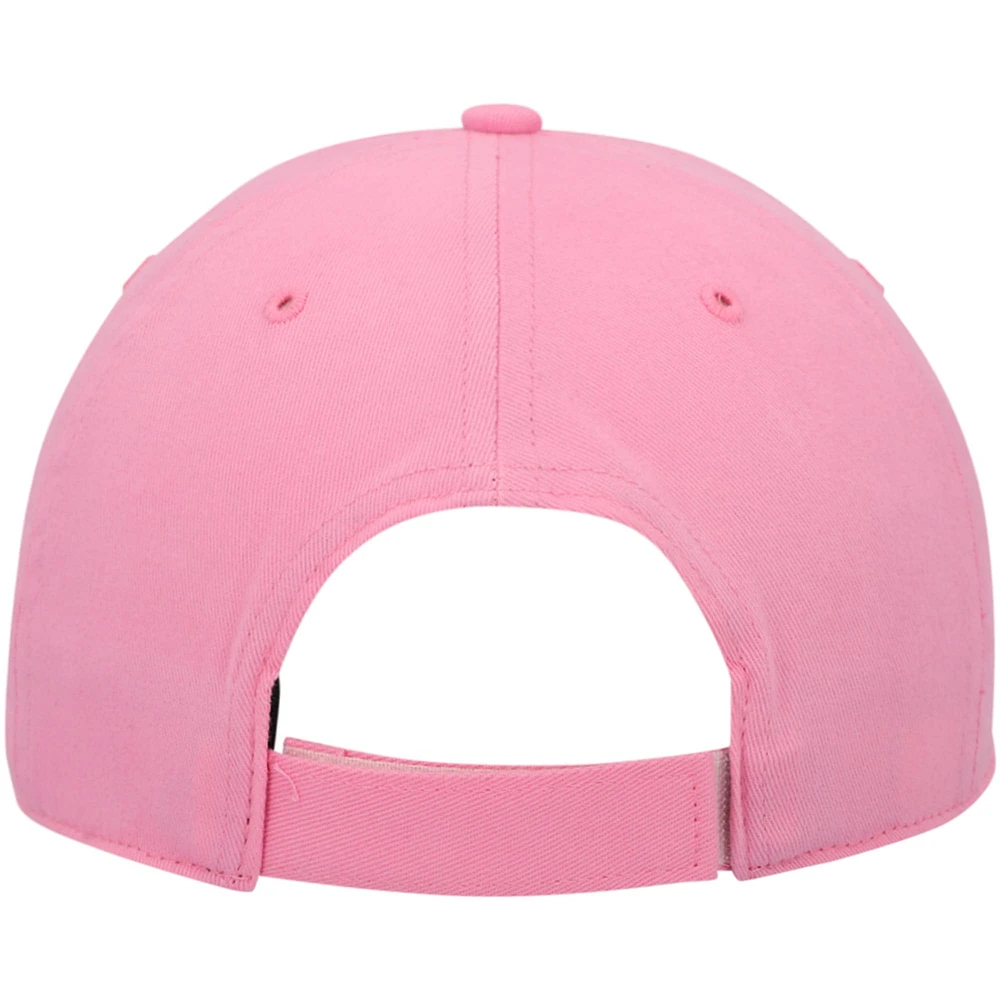 Girls Youth '47 Pink Carolina Panthers Rose MVP Adjustable Hat