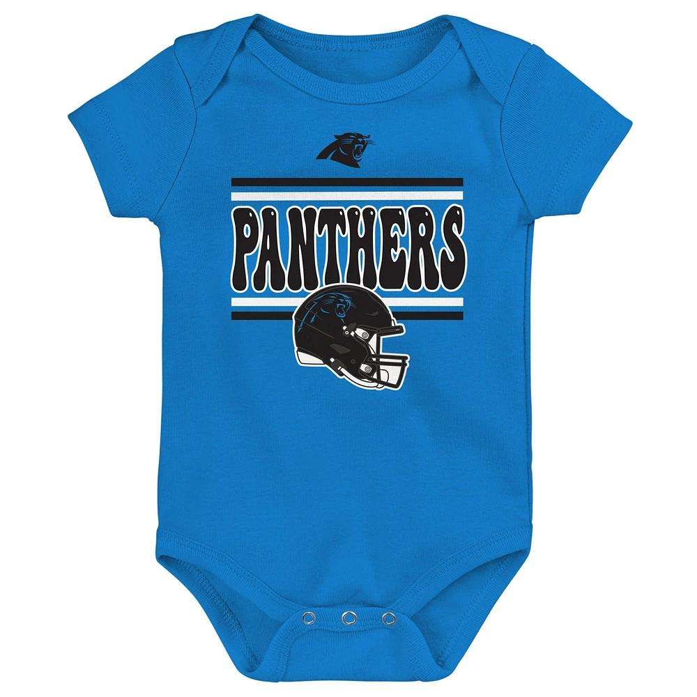 Infant Carolina Panthers Play Day Three-Pack Bodysuit Set