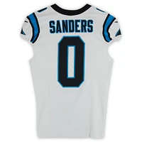 Ja'Tavion Sanders Carolina Panthers Game-Used #0 White Nike Jersey vs. Las Vegas Raiders on September 22, 2024