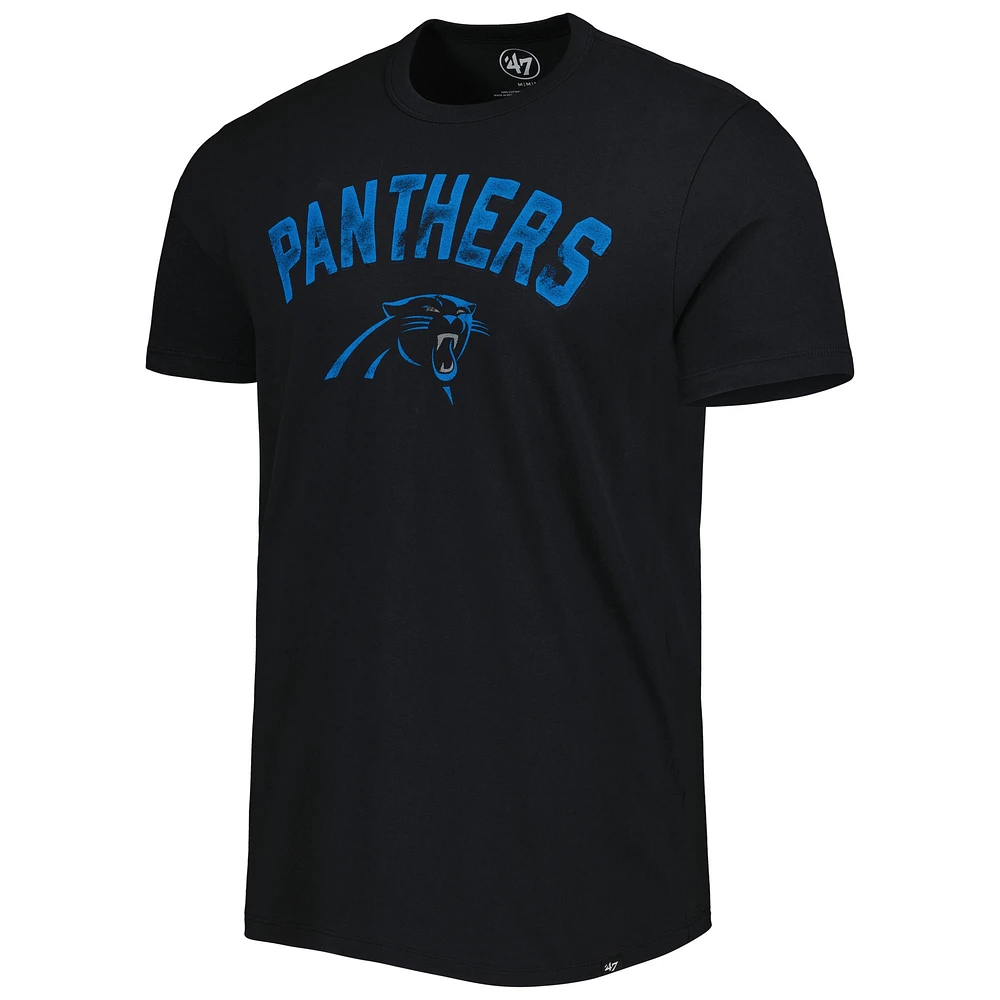 Men's '47 Black Carolina Panthers All Arch Franklin T-Shirt