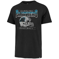 Men's '47 Black Carolina Panthers Gridiron Classics Time Lock Franklin T-Shirt