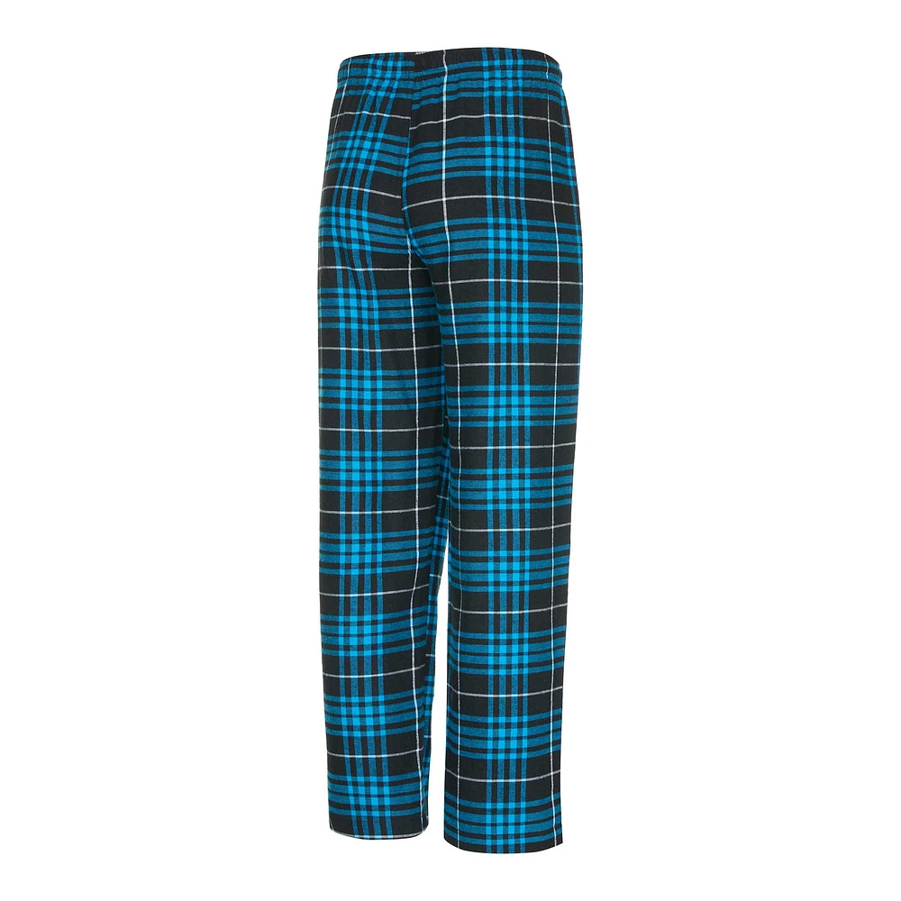 Men's Concepts Sport  Black/Blue Carolina Panthers Vector T-Shirt & Flannel Pants Sleep Set
