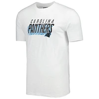 Men's Concepts Sport Charcoal/White Carolina Panthers Downfield T-Shirt & Shorts Sleep Set