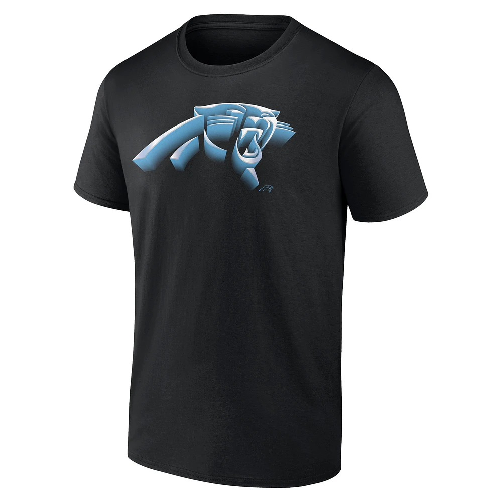 Men's Fanatics Black Carolina Panthers Chrome Dimension T-Shirt