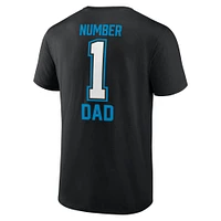 Men's Fanatics Black Carolina Panthers Father's Day T-Shirt