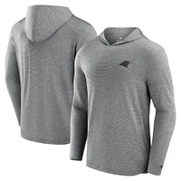 Men's Fanatics Black Carolina Panthers Front Office Tech Lightweight Hoodie T-Shirt