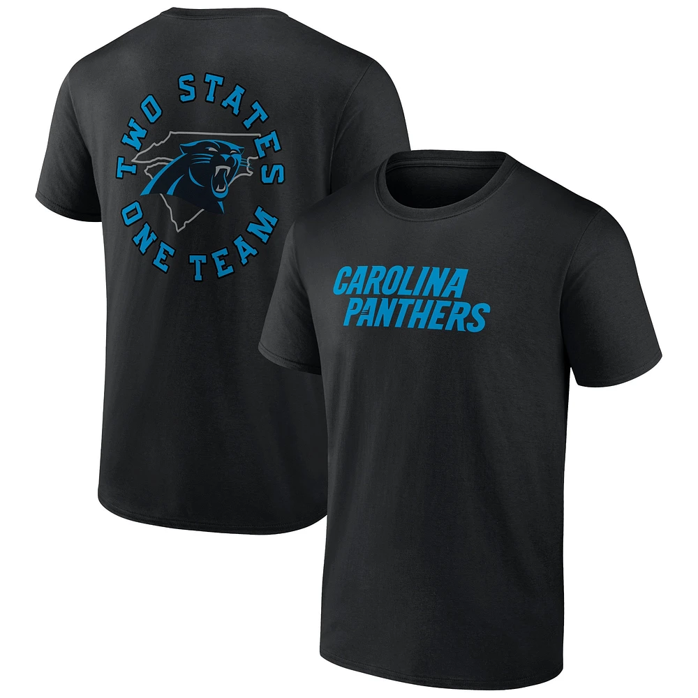 Men's Fanatics Black Carolina Panthers Home Field Advantage T-Shirt