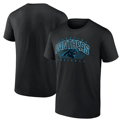 T-shirt Fanatics Black Carolina Panthers Line Clash pour hommes