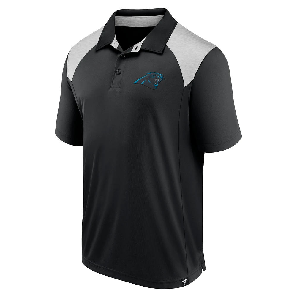 Men's Fanatics Black Carolina Panthers Primary Polo