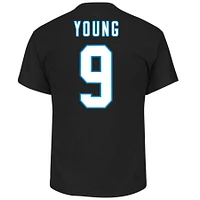 Men's Fanatics Bryce Young Black Carolina Panthers Big & Tall Player Name Number T-Shirt