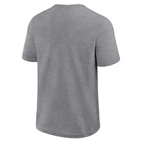 Men's Fanatics Heather Gray Carolina Panthers Big & Tall Top Notch T-Shirt