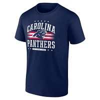 Men's Fanatics  Navy Carolina Panthers Americana T-Shirt