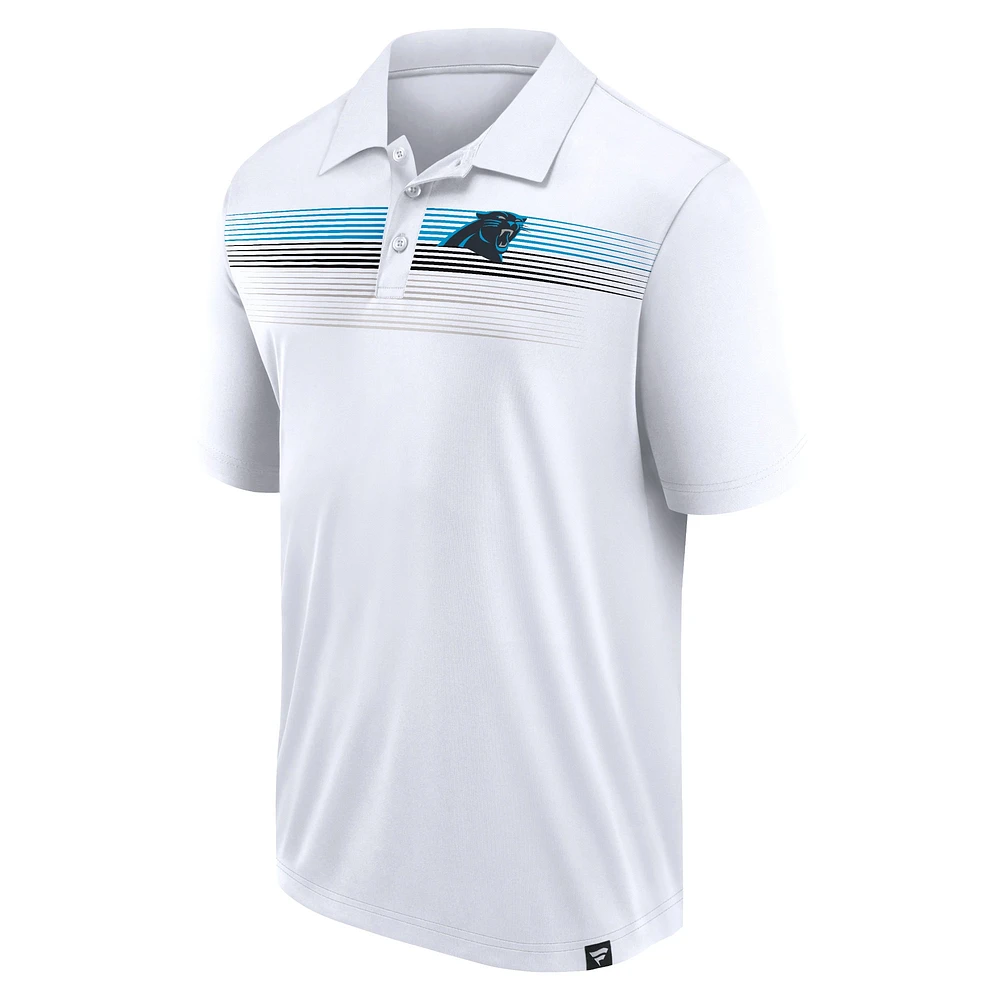 Men's Fanatics White Carolina Panthers Big & Tall Sublimated Polo