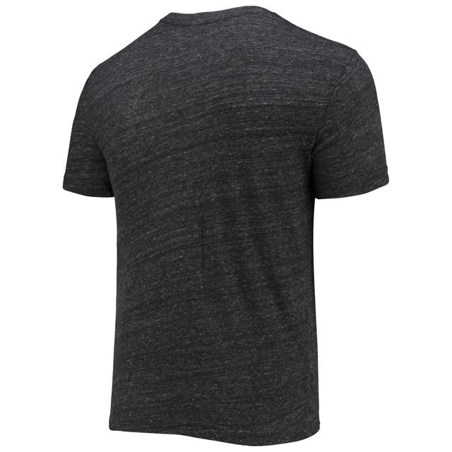 T-shirt à trois mélanges avec logo alternatif des Panthers de la Caroline noirs New Era pour homme