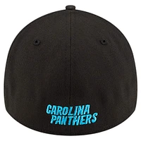 Men's New Era Black Carolina Panthers Classic 39THIRTY Flex Hat