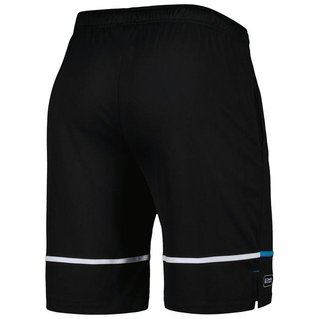New Era Black Carolina Panthers Combine Authentic Rusher Short d'entraînement pour homme