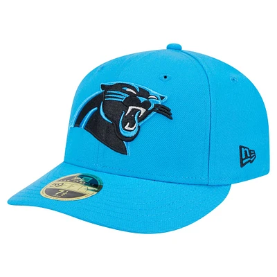 Casquette ajustée 59FIFTY Omaha Low Profile bleue pour homme des Carolina Panthers de New Era